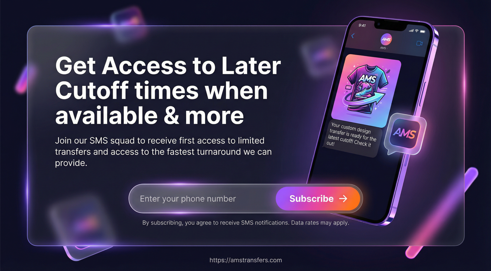 Get Access to Later Cutoff times when available & more