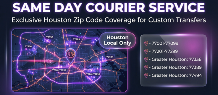 Same-day courier delivery in Houston